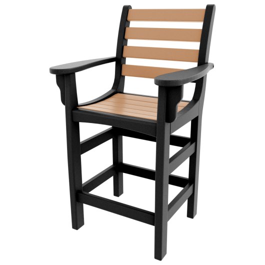 DURAWOOD® Poly Horizontal Counter Height Chair with Arms