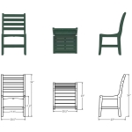 DURAWOOD® Poly Horizontal Dining Chair