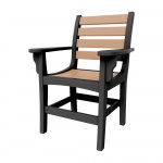 DURAWOOD® Poly Horizontal Dining Chair with Arms