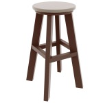DURAWOOD® Poly Round Bar Height Stool