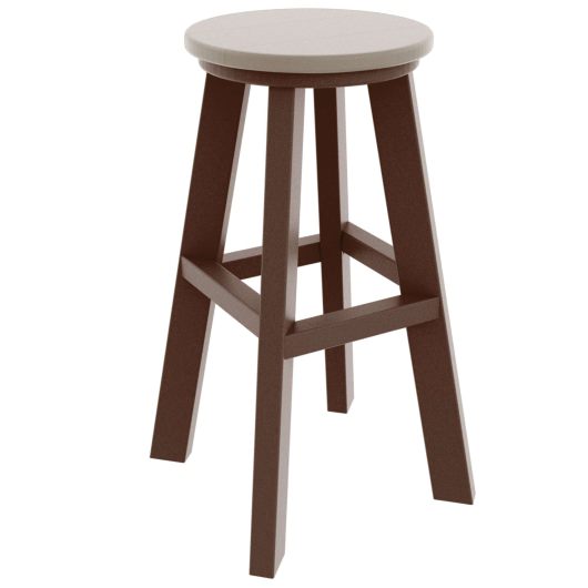 DURAWOOD® Poly Round Bar Height Stool