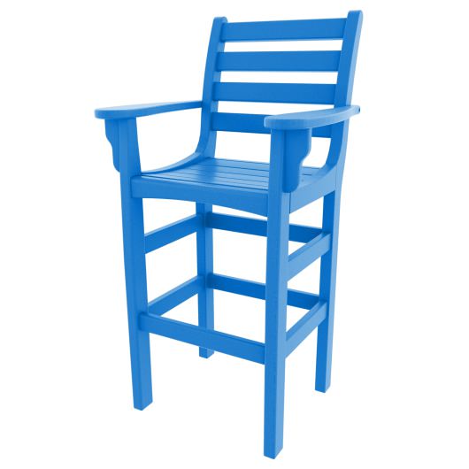 DURAWOOD® Poly Horizontal Bar Height Chair with Arms