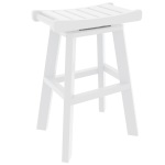 DURAWOOD® Poly Bar Height Swivel Saddle Stool