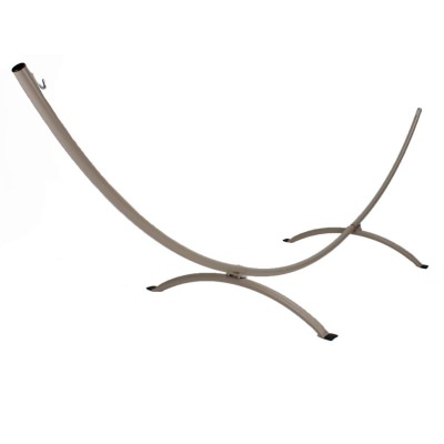 15 ft. Steel Arc Hammock Stand with Cape Shield Powder Coating - Taupe