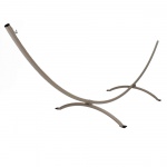15 ft. Steel Arc Hammock Stand with Cape Shield Powder Coating - Taupe