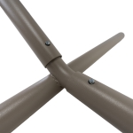 15 ft. TRI-BEAM® Steel Hammock Stand with Right Connection Design and Cape Shield Powder Coating - Taupe