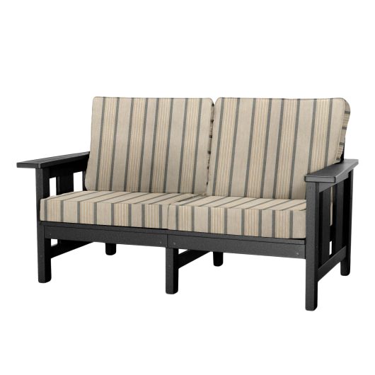 DURAWOOD® Poly Comfort Love Seat - Coastal Fog Palette