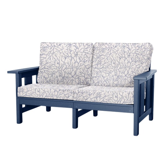 DURAWOOD® Poly Comfort Love Seat - Regatta Palette