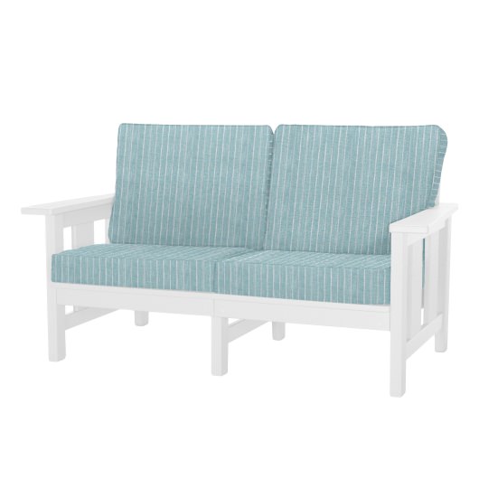 DURAWOOD® Poly Comfort Love Seat - Seaglass Palette