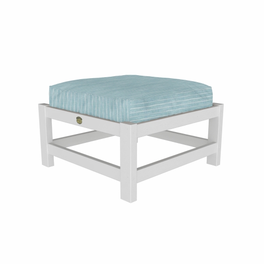 DURAWOOD® Poly Comfort Ottoman - Seaglass Palette
