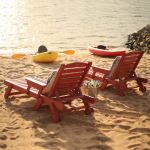 DURAWOOD® Poly Chaise Lounge With Folding Arms