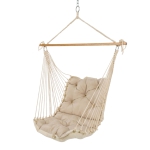 Tufted Sunbrella Cushioned Single Swing - Antique Beige