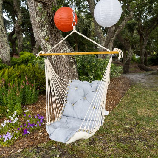 Tufted Sunbrella Single Swing - Canvas Granite