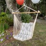 Tufted Sunbrella Cushioned Single Swing - Cove Pebble