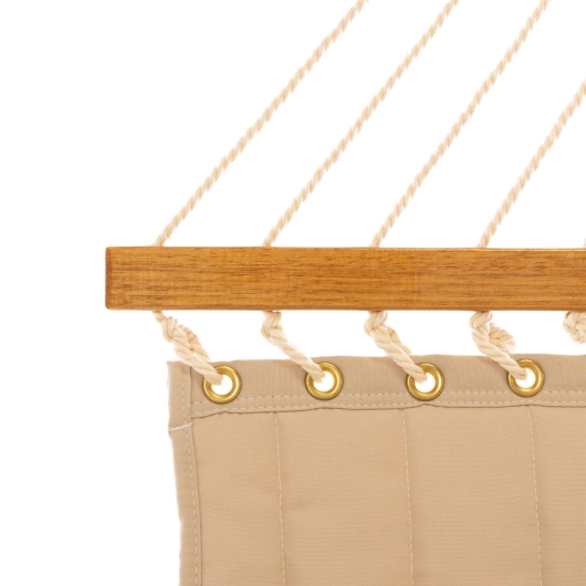 Large Quilted Sunbrella Fabric Hammock - Antique Beige