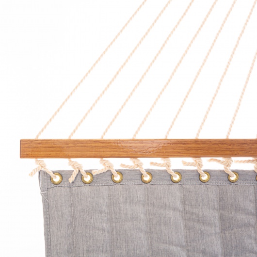 Large Quilted Sunbrella Fabric Hammock - Canvas Granite