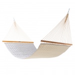 Large Quilted Sunbrella Fabric Hammock - Canvas Granite