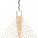 Large Quilted Sunbrella Fabric Hammock - Canvas Granite