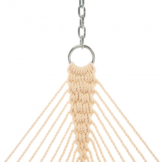 Large Quilted Sunbrella Fabric Hammock - Canvas Granite