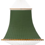 Large Quilted Sunbrella Fabric Hammock - Spectrum Cilantro