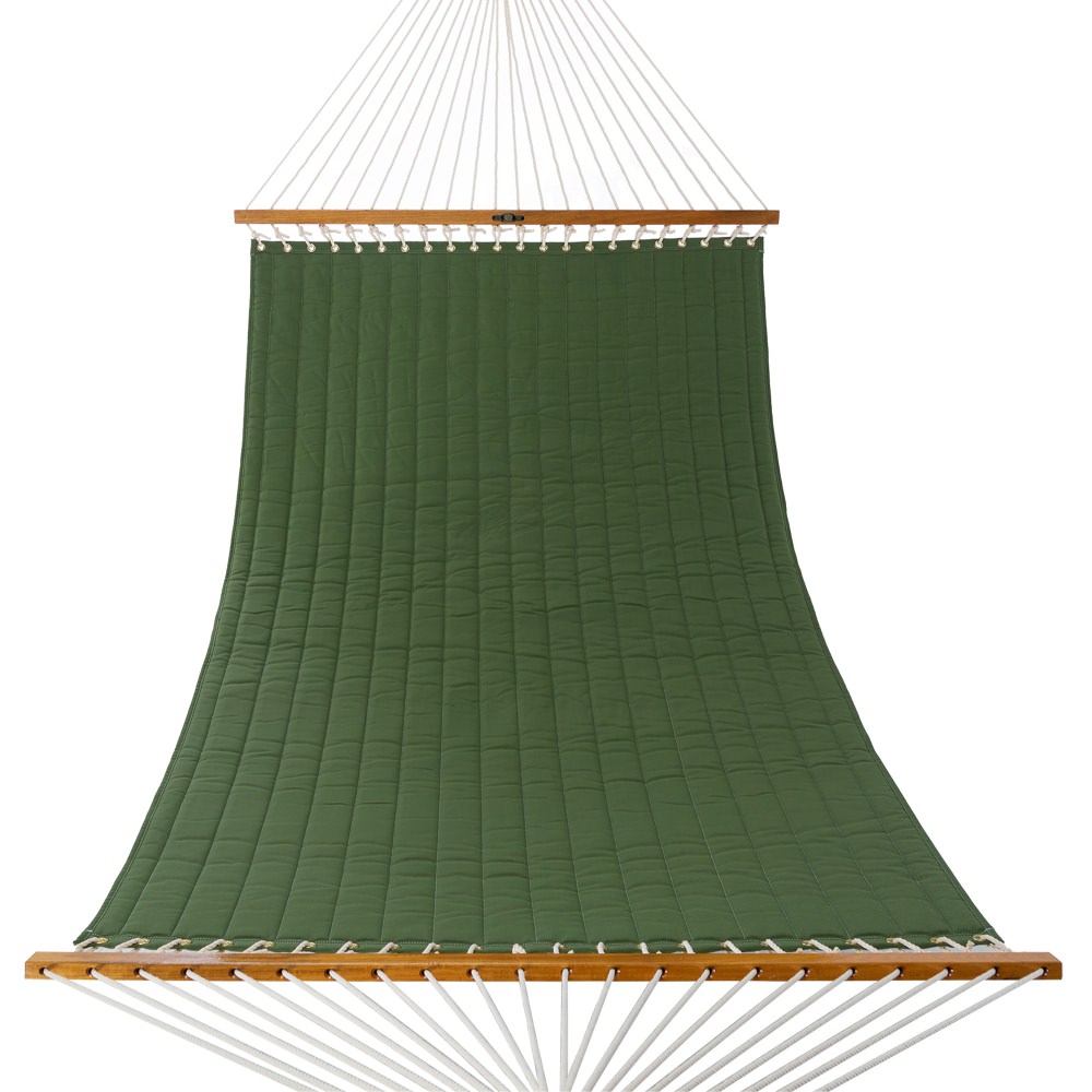 Large Quilted Sunbrella Fabric Hammock - Spectrum Cilantro