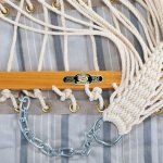 Large Quilted Sunbrella Fabric Hammock - Cove Pebble