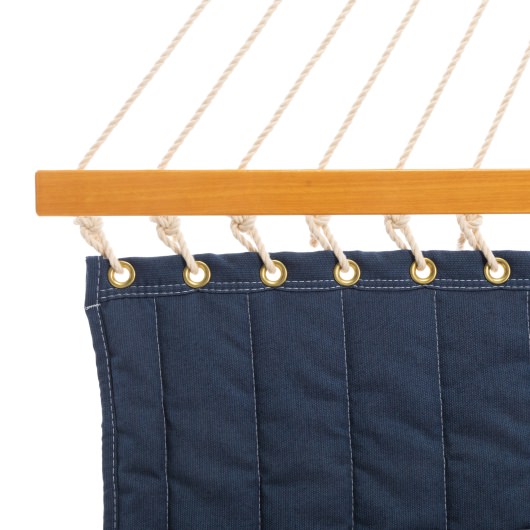 Large Quilted Sunbrella Fabric Hammock - Spectrum Indigo