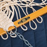 Large Quilted Sunbrella Fabric Hammock - Spectrum Indigo