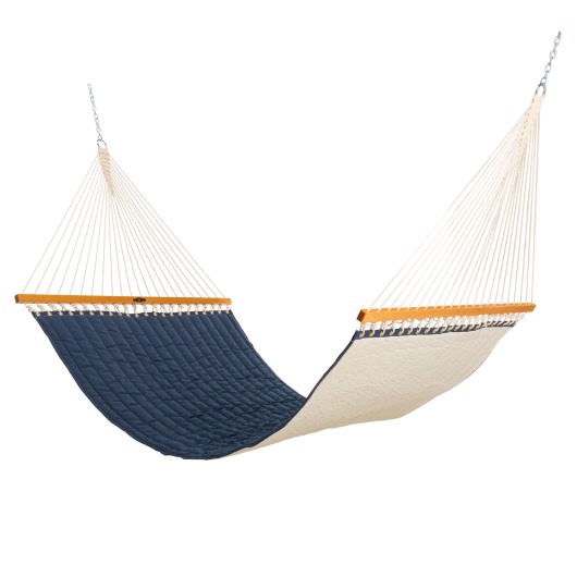 Large Quilted Sunbrella Fabric Hammock - Spectrum Indigo
