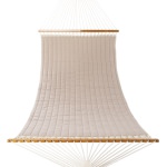 Large Quilted Sunbrella Fabric Hammock - Spectrum Sand