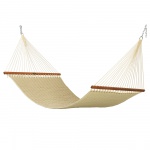 Large Quilted Sunbrella Fabric Hammock - Spectrum Sand