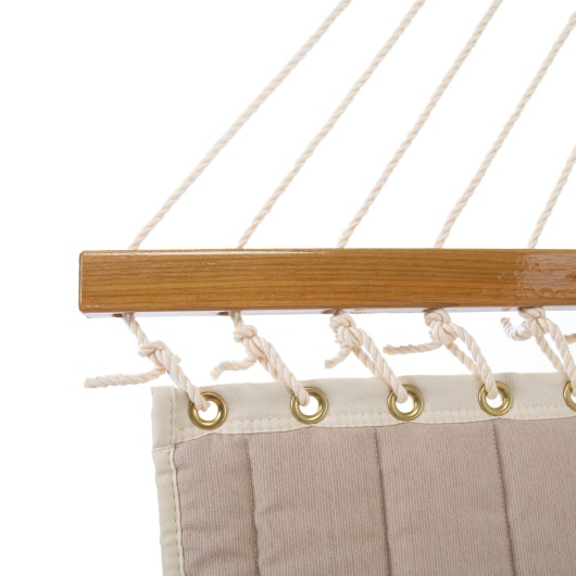 Large Quilted Sunbrella Fabric Hammock - Spectrum Sand