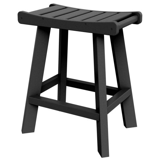 DURAWOOD® Poly Counter Height Saddle Stool