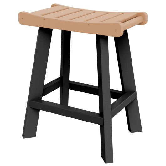 DURAWOOD® Poly Counter Height Saddle Stool