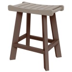 DURAWOOD® Poly Counter Height Saddle Stool