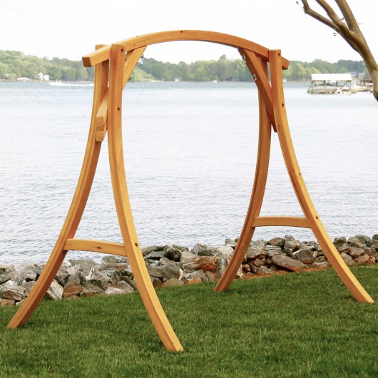 ROMAN ARC® 4-Ply Cypress Wood Swing Stand
