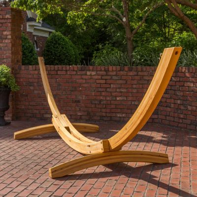 ROMAN ARC® 7-Ply Deluxe Cypress 15 ft. Wood Hammock Stand