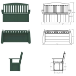 DURAWOOD® Poly Stowaway Bench