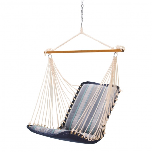 Sunbrella Cushioned Single Swing - Trusted Coast