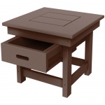 DURAWOOD® Poly Comfort Side Table with Drawer