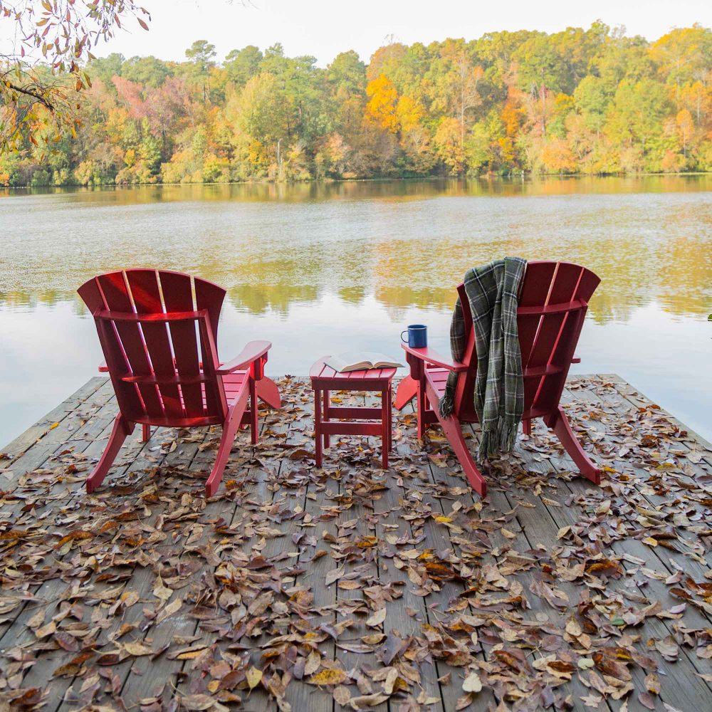 DURAWOOD® Poly 5 Piece Sunrise Adirondack Set