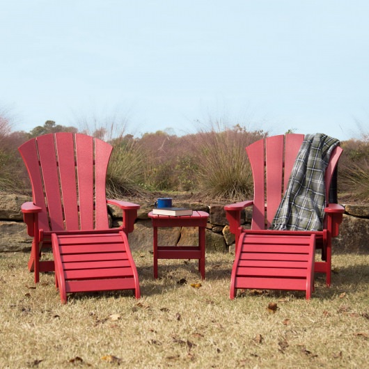 DURAWOOD® Poly 5 Piece Sunrise Adirondack Set