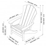 DURAWOOD® Poly 5 Piece Sunrise Adirondack Set