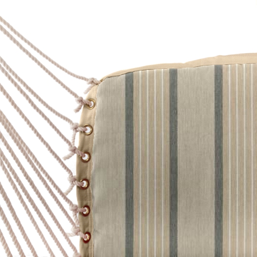 Sunbrella Cushioned Single Swing - Cove Pebble