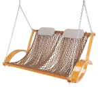 Bent Oak Double DURACORD® Rope Swing - Antique Brown