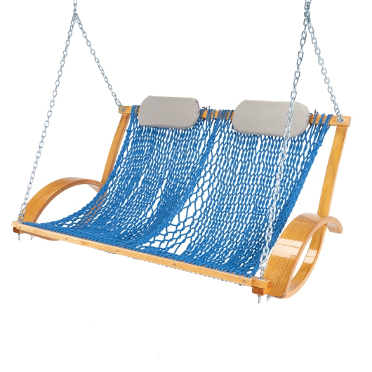 Bent Oak Double DURACORD® Rope Swing - Coastal Blue
