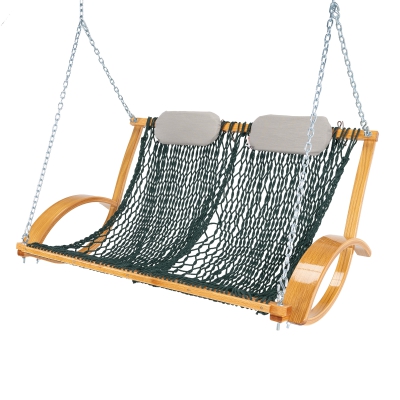 Bent Oak Double DURACORD® Rope Swing - Green