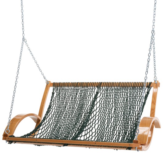 Double Duracord Rope Curved Arm Swing - Green