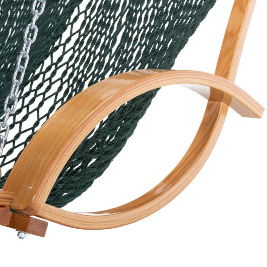 Double Duracord Rope Curved Arm Swing - Green