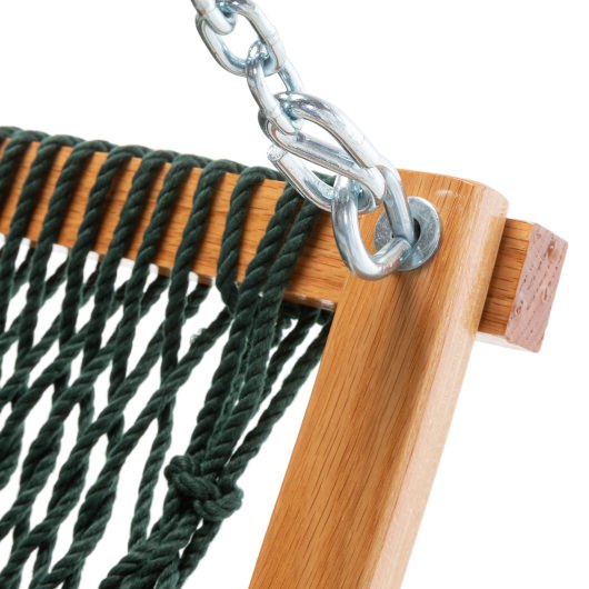 Double Duracord Rope Curved Arm Swing - Green